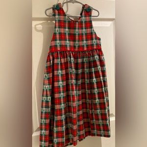 Vintage girls Christmas dress by Judy Lynn. 6x. Made in USA
